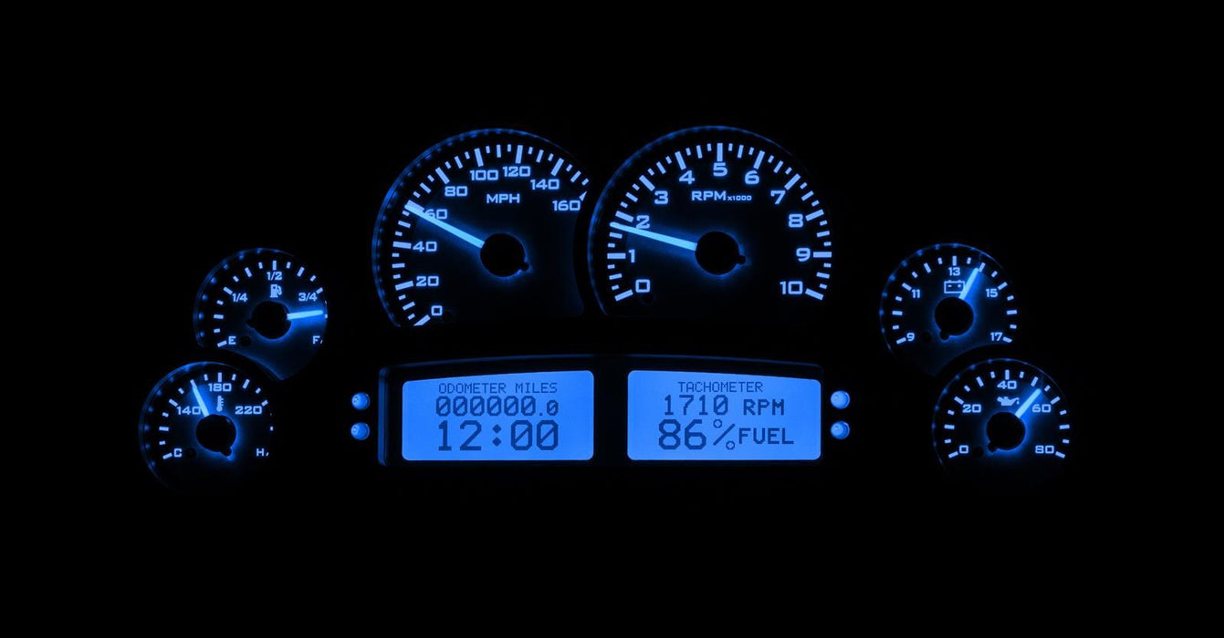 Dakota Digital Dakota Digital VHX Series Direct-Fit Analog Gauge Systems VHX-1200-S-B Autofit