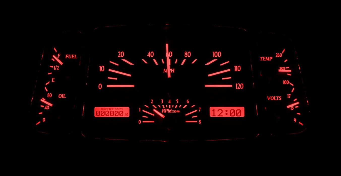 Dakota Digital Dakota Digital VHX Series Direct-Fit Analog Gauge Systems VHX-33F-K-B Autofit