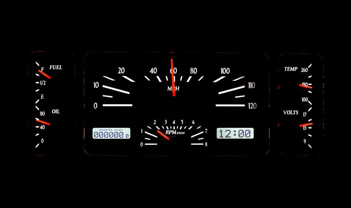 Dakota Digital Dakota Digital VHX Series Direct-Fit Analog Gauge Systems VHX-35F-K-W Autofit