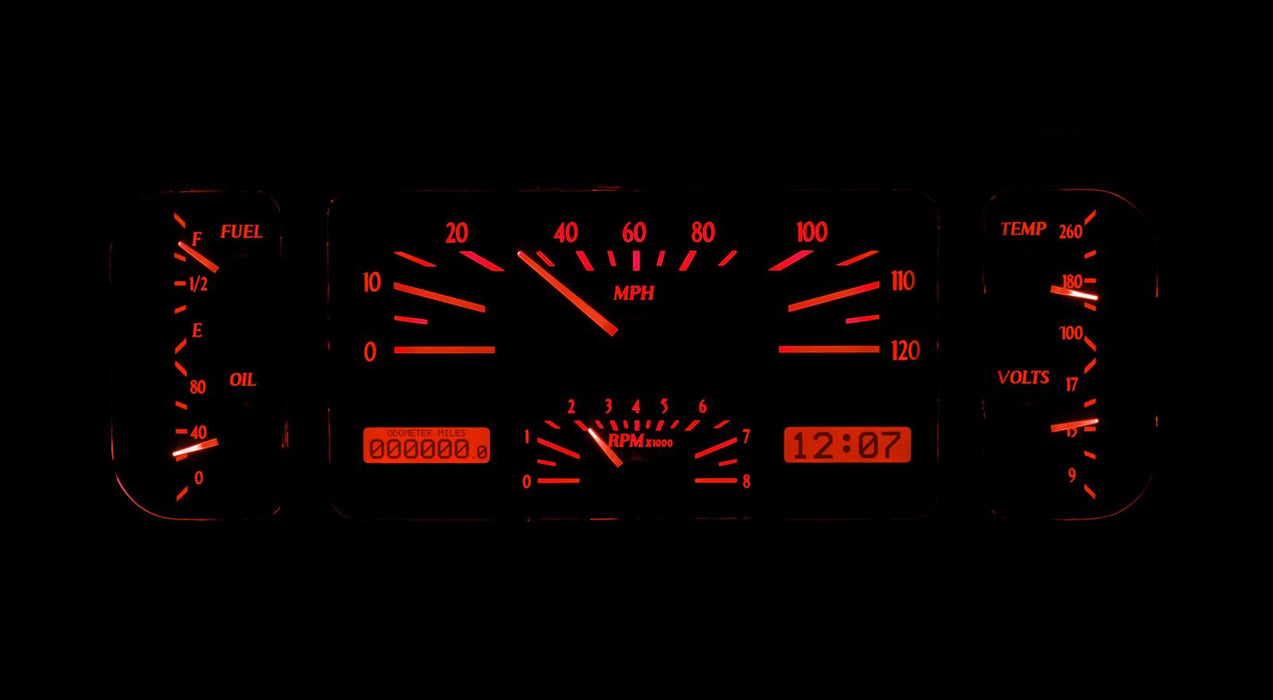 Dakota Digital Dakota Digital VHX Series Direct-Fit Analog Gauge Systems VHX-37C-K-R Autofit