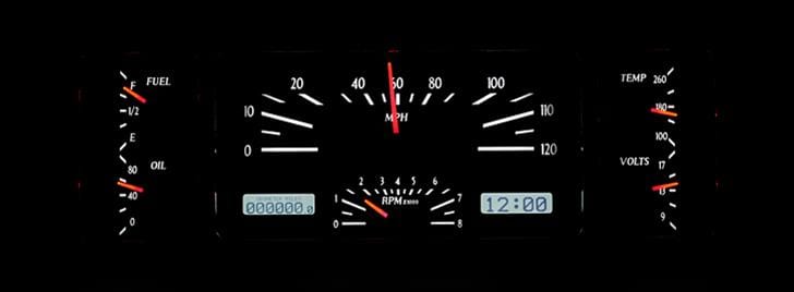 Dakota Digital Dakota Digital VHX Series Direct-Fit Analog Gauge Systems VHX-39C-K-B Autofit