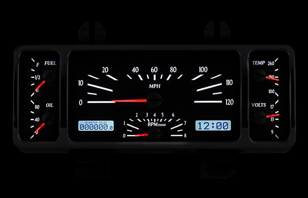 Dakota Digital Dakota Digital VHX Series Direct-Fit Analog Gauge Systems VHX-40F-K-W Autofit