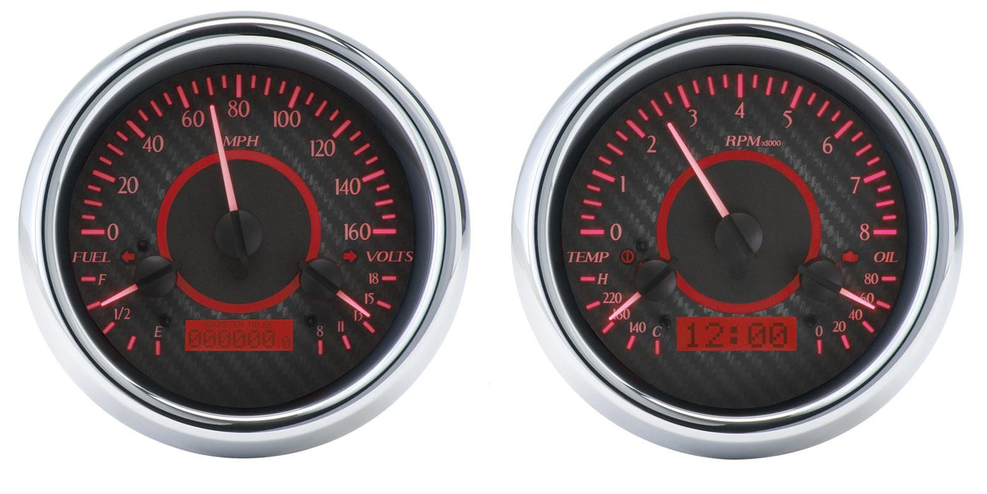 Dakota Digital Dakota Digital VHX Series Direct-Fit Analog Gauge Systems VHX-47C-PU-C-R Autofit