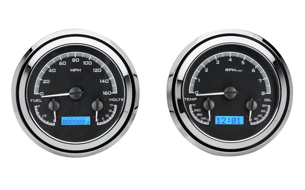 Dakota Digital Dakota Digital VHX Series Direct-Fit Analog Gauge Systems VHX-47C-PU-K-B Autofit