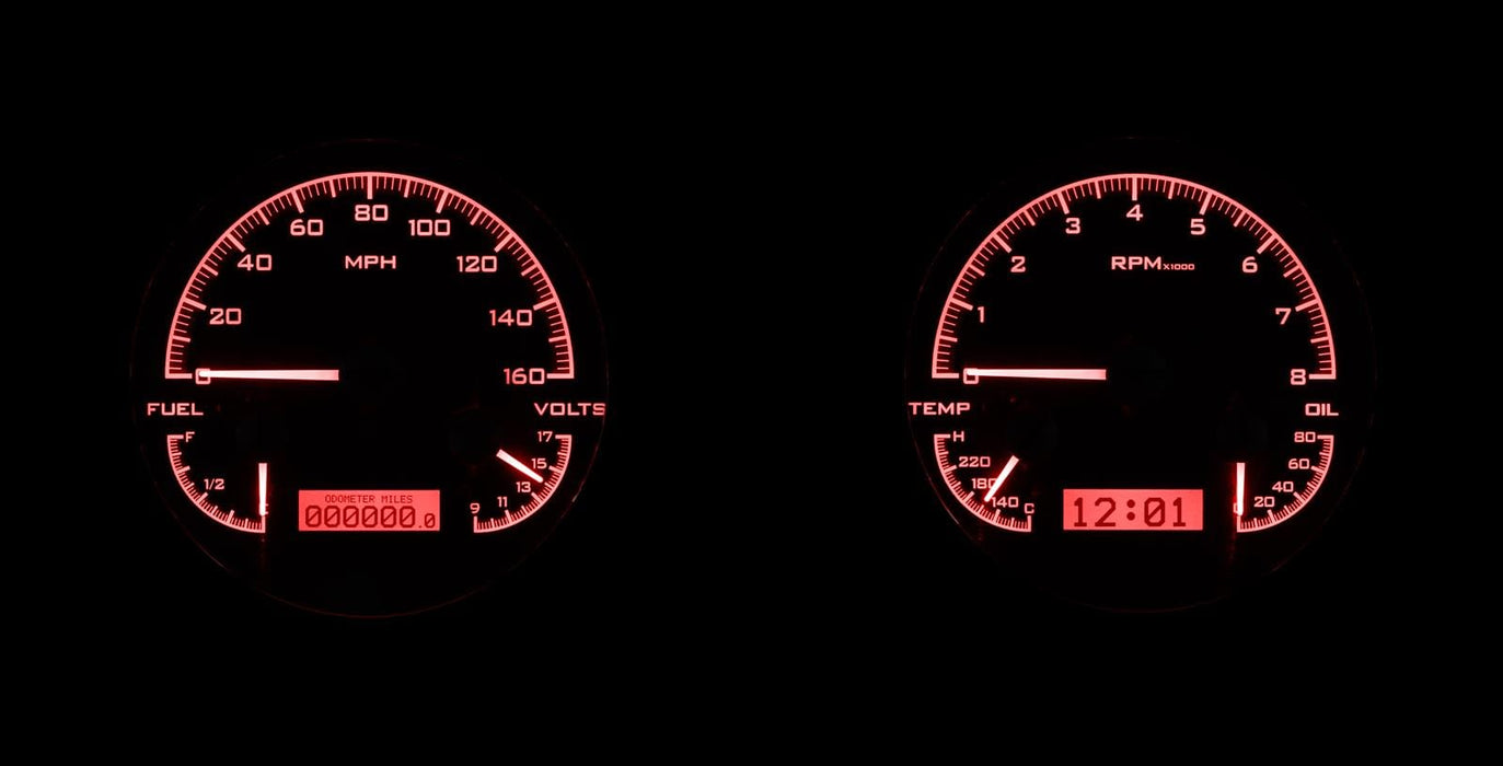 Dakota Digital Dakota Digital VHX Series Direct-Fit Analog Gauge Systems VHX-47C-PU-K-R Autofit