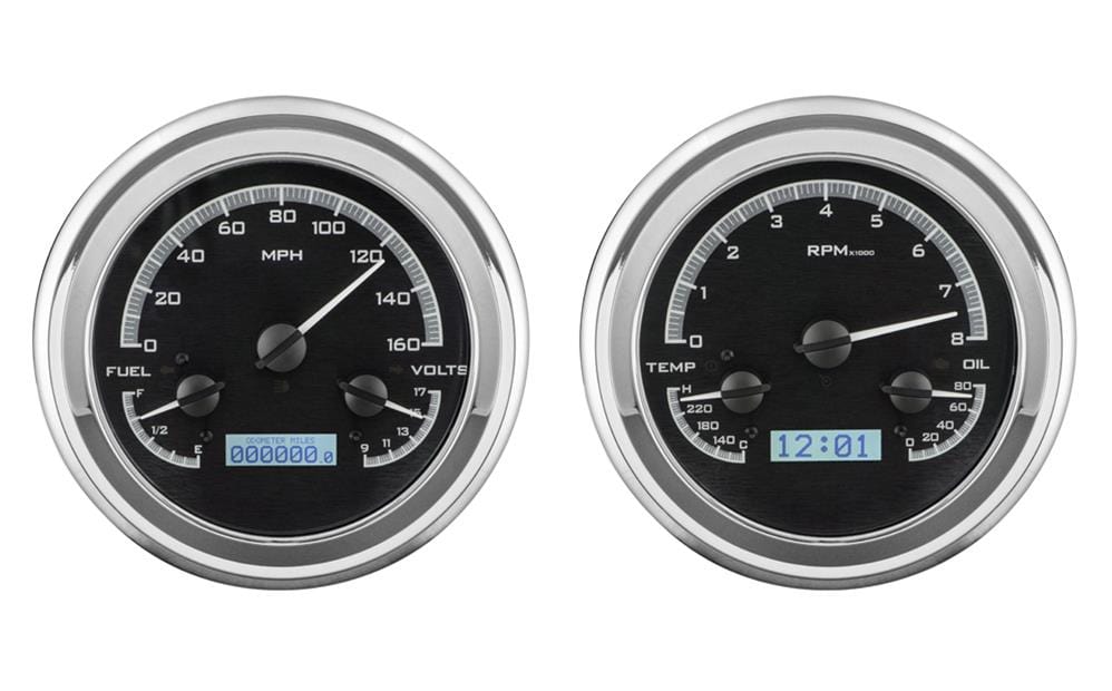 Dakota Digital Dakota Digital VHX Series Direct-Fit Analog Gauge Systems VHX-47C-PU-K-W Autofit