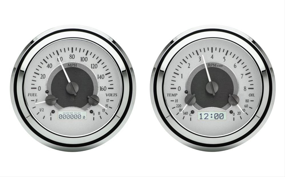 Dakota Digital Dakota Digital VHX Series Direct-Fit Analog Gauge Systems VHX-47C-PU-S-W Autofit