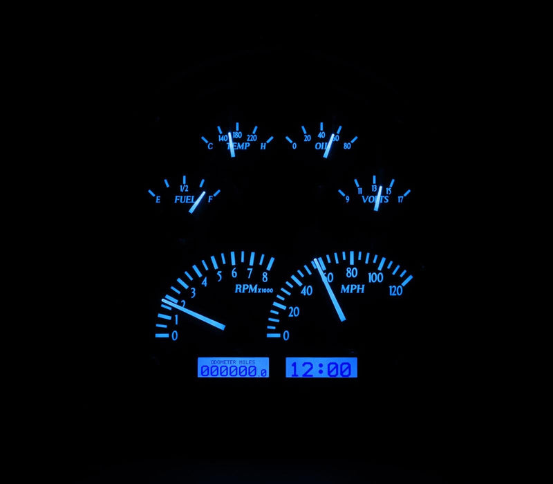 Dakota Digital Dakota Digital VHX Series Direct-Fit Analog Gauge Systems VHX-49C-K-B Autofit