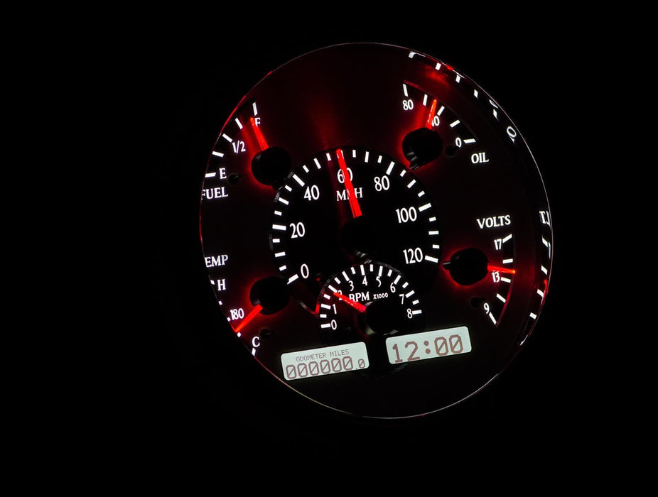 Dakota Digital Dakota Digital VHX Series Direct-Fit Analog Gauge Systems VHX-49F-S-W Autofit