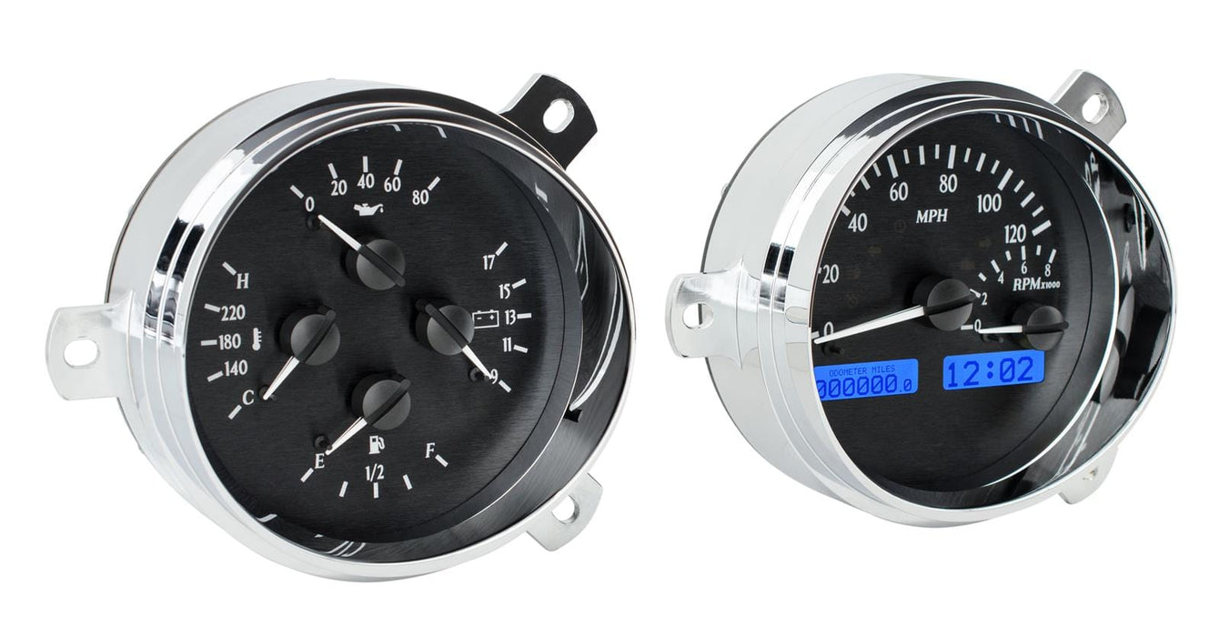 Dakota Digital Dakota Digital VHX Series Direct-Fit Analog Gauge Systems VHX-51C-K-B Autofit