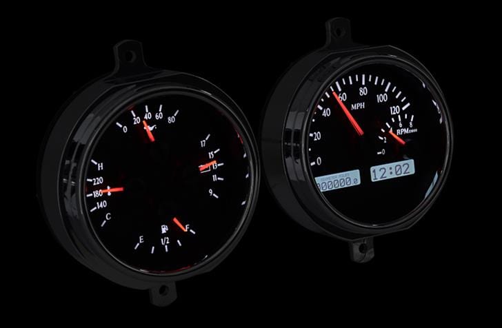 Dakota Digital Dakota Digital VHX Series Direct-Fit Analog Gauge Systems VHX-51F-PU-K-W Autofit