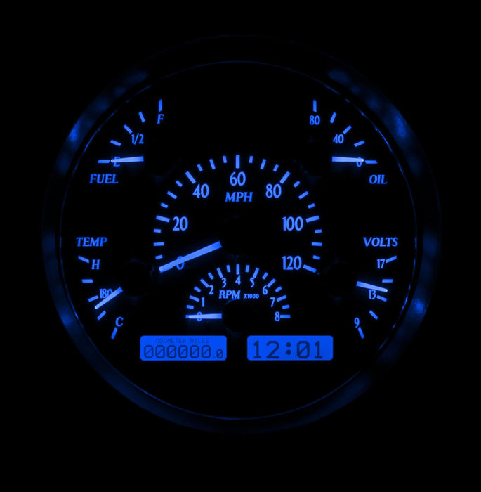 Dakota Digital Dakota Digital VHX Series Direct-Fit Analog Gauge Systems VHX-51F-S-W Autofit