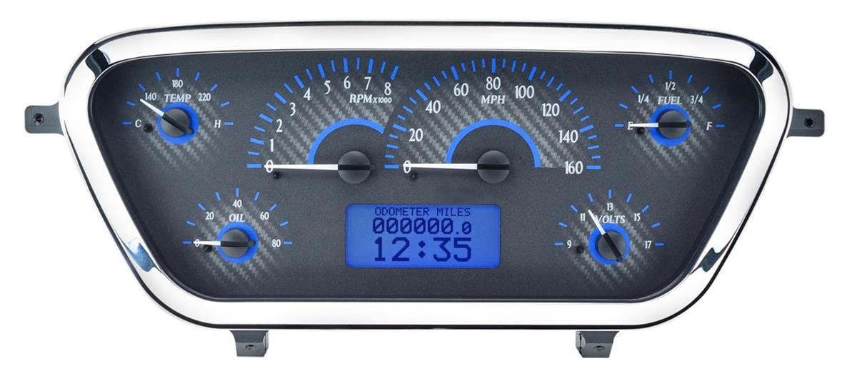Dakota Digital Dakota Digital VHX Series Direct-Fit Analog Gauge Systems VHX-53F-PU-C-B Autofit
