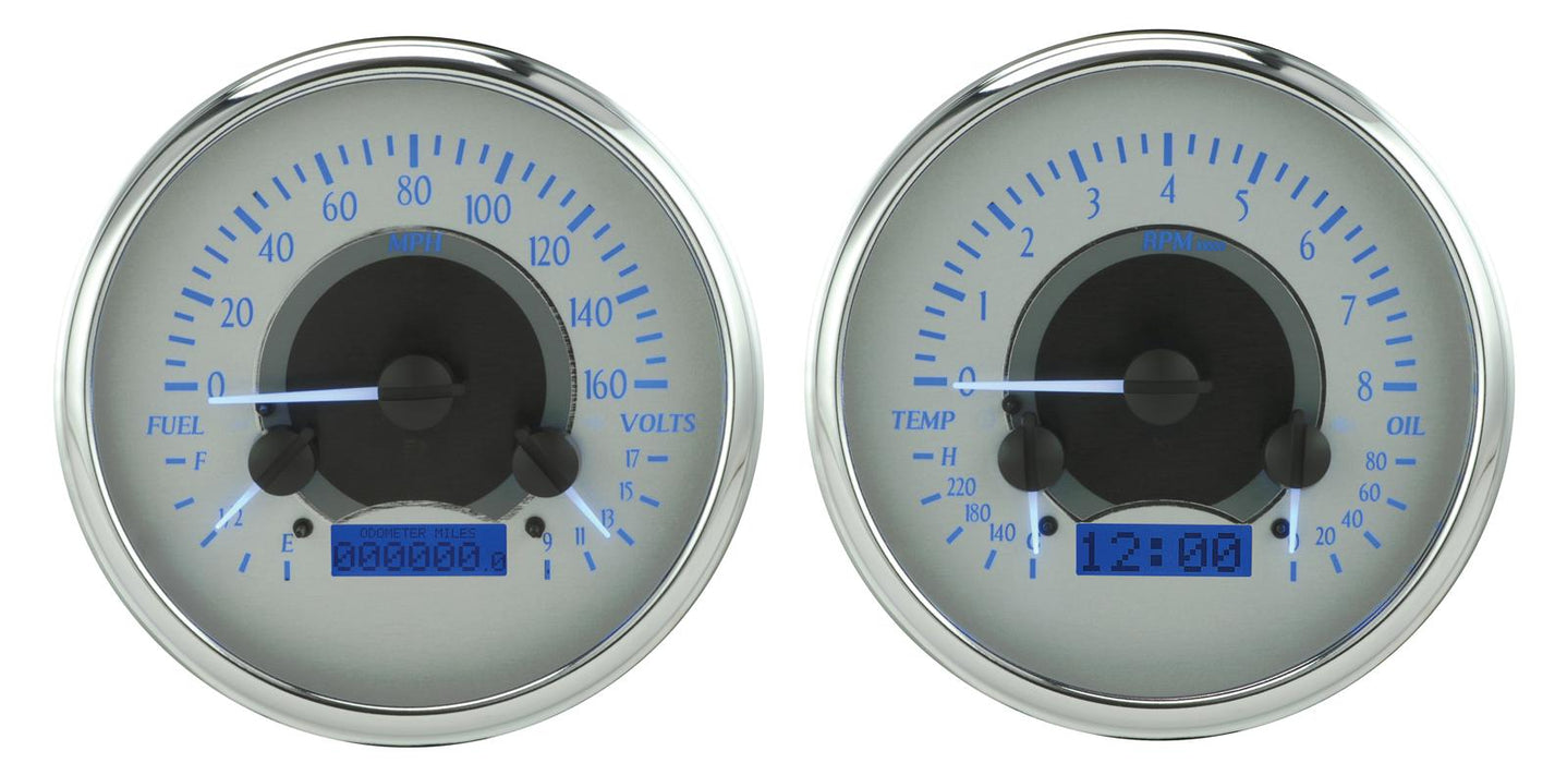 Dakota Digital Dakota Digital VHX Series Direct-Fit Analog Gauge Systems VHX-54C-PU-S-B Autofit