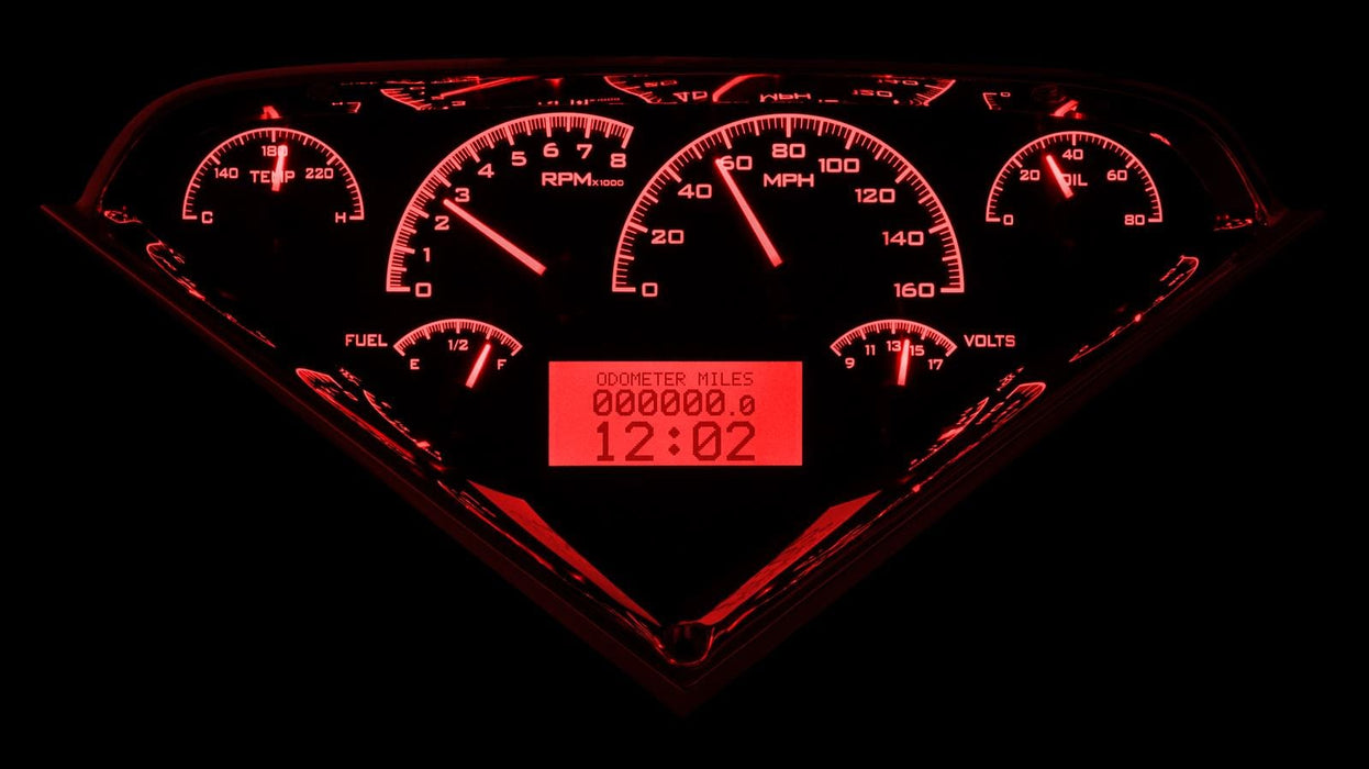 Dakota Digital Dakota Digital VHX Series Direct-Fit Analog Gauge Systems VHX-55C-PU-K-R Autofit