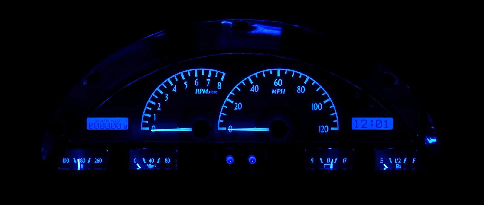 Dakota Digital Dakota Digital VHX Series Direct-Fit Analog Gauge Systems VHX-56F-PU-C-B Autofit