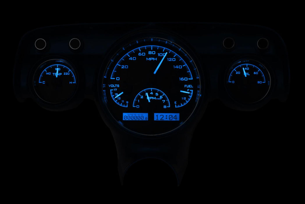 Dakota Digital Dakota Digital VHX Series Direct-Fit Analog Gauge Systems VHX-57C-K-B Autofit