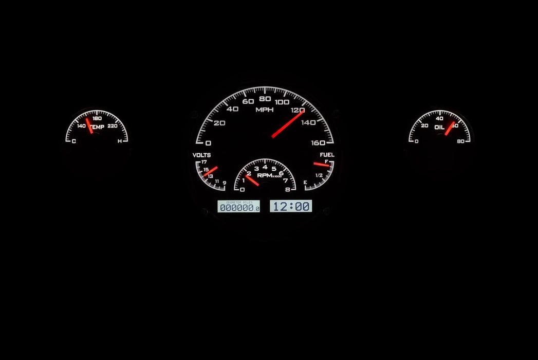 Dakota Digital Dakota Digital VHX Series Direct-Fit Analog Gauge Systems VHX-57C-K-W Autofit