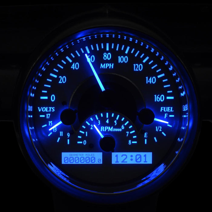 Dakota Digital Dakota Digital VHX Series Direct-Fit Analog Gauge Systems VHX-57C-S-B Autofit