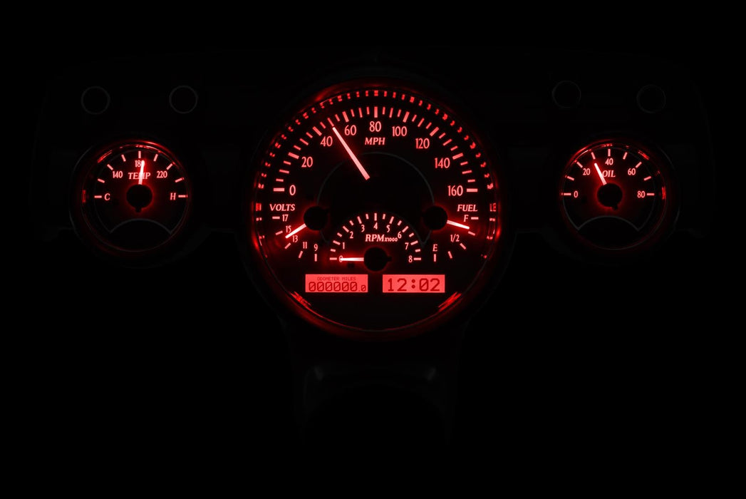 Dakota Digital Dakota Digital VHX Series Direct-Fit Analog Gauge Systems VHX-57C-S-R Autofit