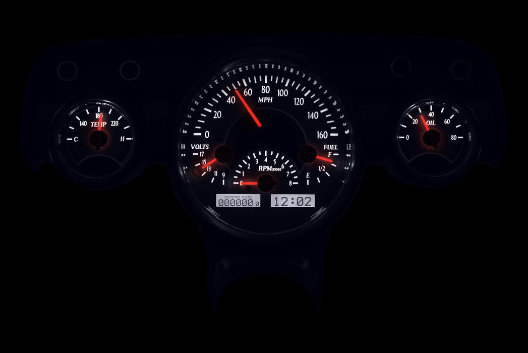 Dakota Digital Dakota Digital VHX Series Direct-Fit Analog Gauge Systems VHX-57C-S-W Autofit