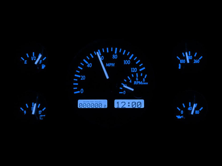 Dakota Digital Dakota Digital VHX Series Direct-Fit Analog Gauge Systems VHX-57F-PU-K-B Autofit