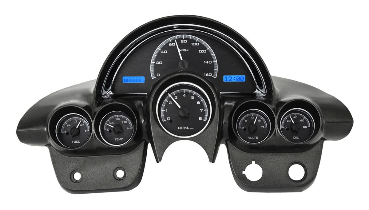 Dakota Digital Dakota Digital VHX Series Direct-Fit Analog Gauge Systems VHX-58C-VET-K-B Autofit