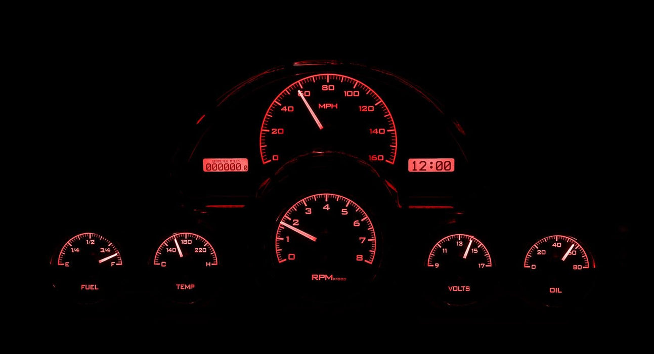 Dakota Digital Dakota Digital VHX Series Direct-Fit Analog Gauge Systems VHX-58C-VET-S-R Autofit