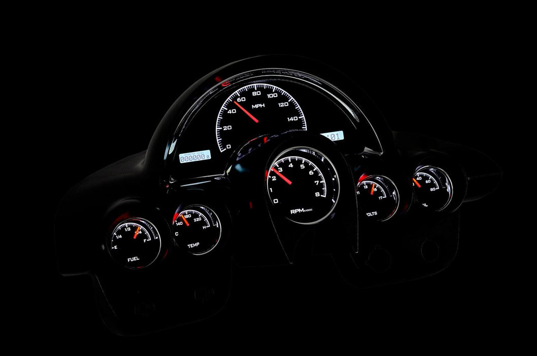 Dakota Digital Dakota Digital VHX Series Direct-Fit Analog Gauge Systems VHX-58C-VET-S-W Autofit
