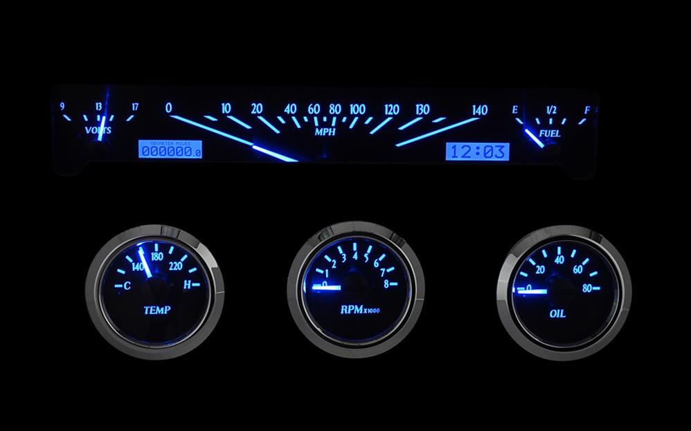 Dakota Digital Dakota Digital VHX Series Direct-Fit Analog Gauge Systems VHX-61C-IMP-C-B Autofit