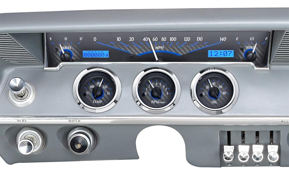 Dakota Digital Dakota Digital VHX Series Direct-Fit Analog Gauge Systems VHX-61C-IMP-C-B Autofit