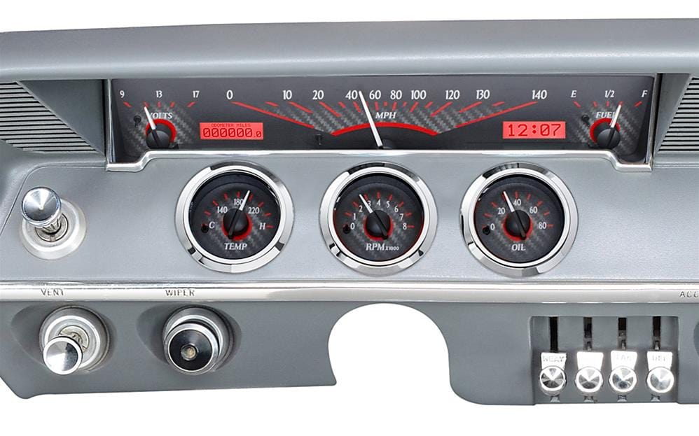 Dakota Digital Dakota Digital VHX Series Direct-Fit Analog Gauge Systems VHX-61C-IMP-C-R Autofit