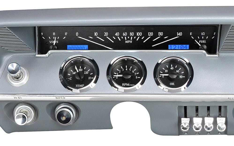 Dakota Digital Dakota Digital VHX Series Direct-Fit Analog Gauge Systems VHX-61C-IMP-K-B Autofit
