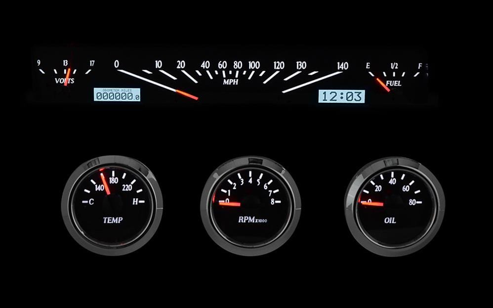 Dakota Digital Dakota Digital VHX Series Direct-Fit Analog Gauge Systems VHX-61C-IMP-K-W Autofit