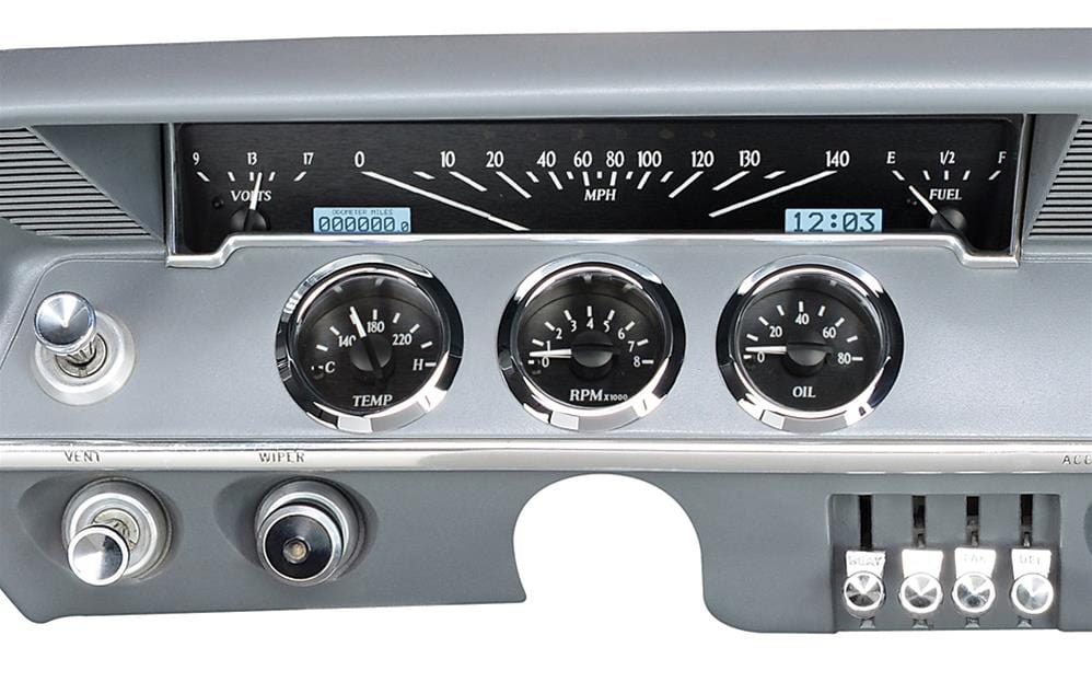 Dakota Digital Dakota Digital VHX Series Direct-Fit Analog Gauge Systems VHX-61C-IMP-K-W Autofit
