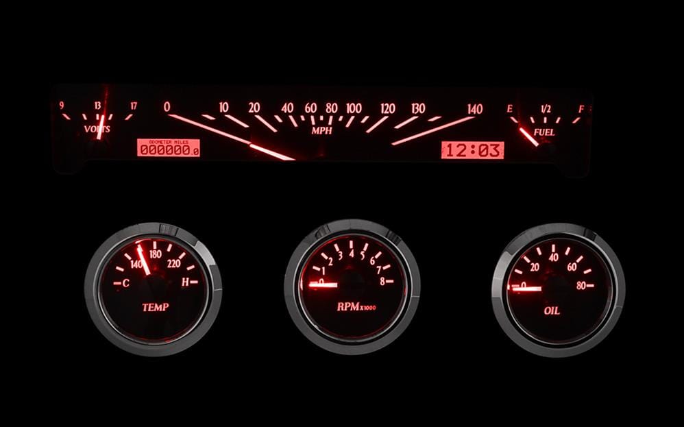 Dakota Digital Dakota Digital VHX Series Direct-Fit Analog Gauge Systems VHX-61C-IMP-S-R Autofit