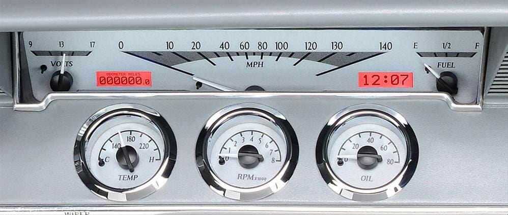Dakota Digital Dakota Digital VHX Series Direct-Fit Analog Gauge Systems VHX-61C-IMP-S-W Autofit