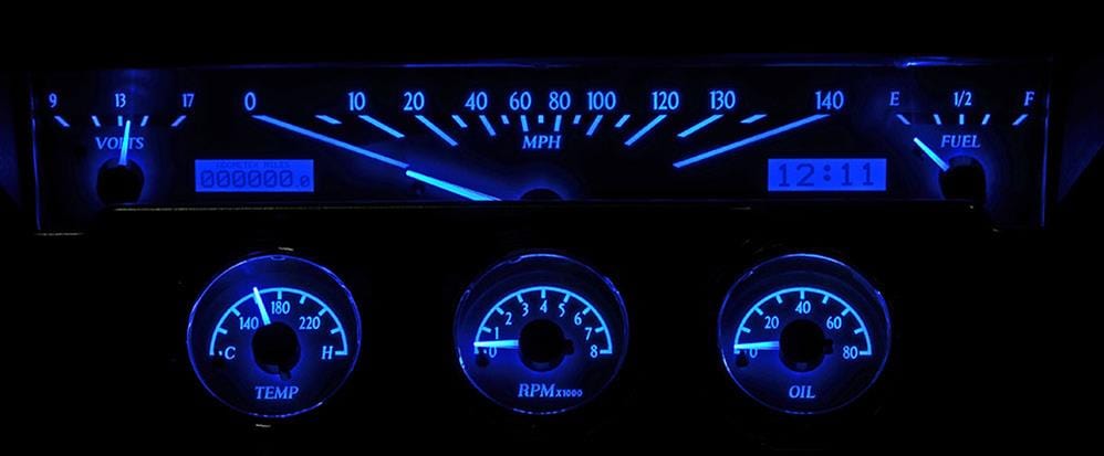 Dakota Digital Dakota Digital VHX Series Direct-Fit Analog Gauge Systems VHX-61C-IMP-S-W Autofit