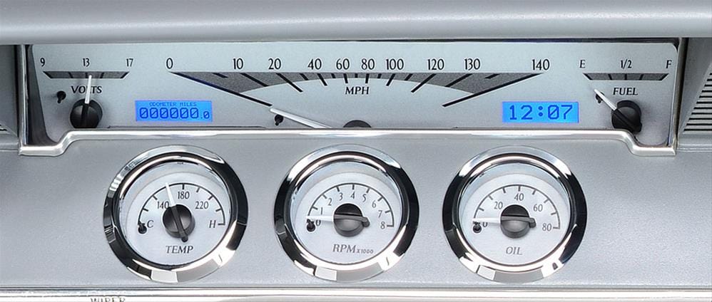 Dakota Digital Dakota Digital VHX Series Direct-Fit Analog Gauge Systems VHX-61C-IMP-S-W Autofit