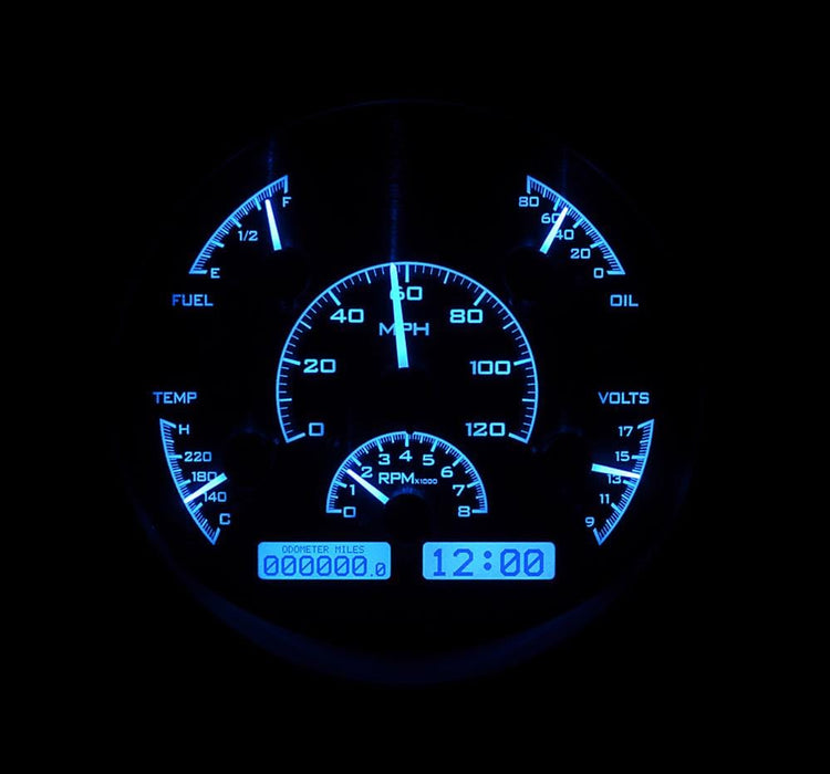 Dakota Digital Dakota Digital VHX Series Direct-Fit Analog Gauge Systems VHX-61F-PU-K-B Autofit