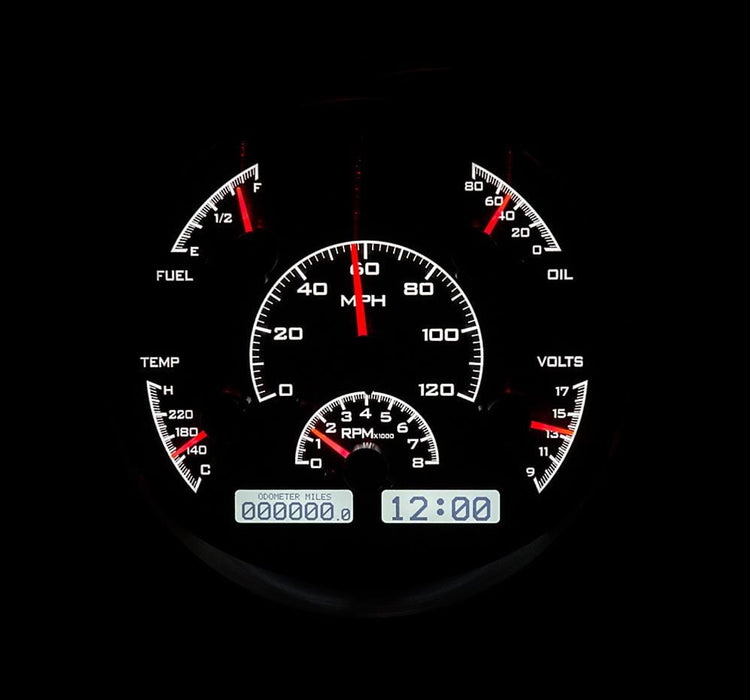 Dakota Digital Dakota Digital VHX Series Direct-Fit Analog Gauge Systems VHX-61F-PU-K-W Autofit
