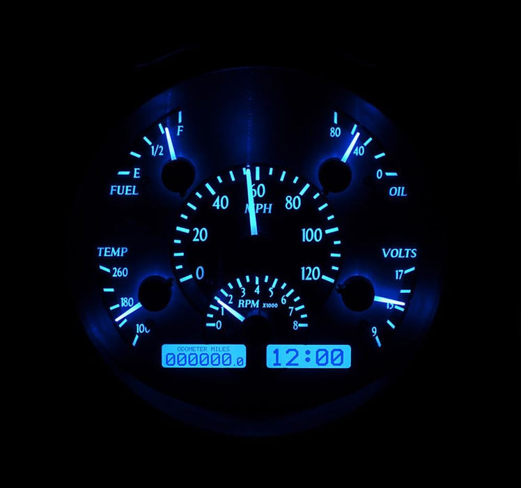 Dakota Digital Dakota Digital VHX Series Direct-Fit Analog Gauge Systems VHX-61F-PU-S-B Autofit