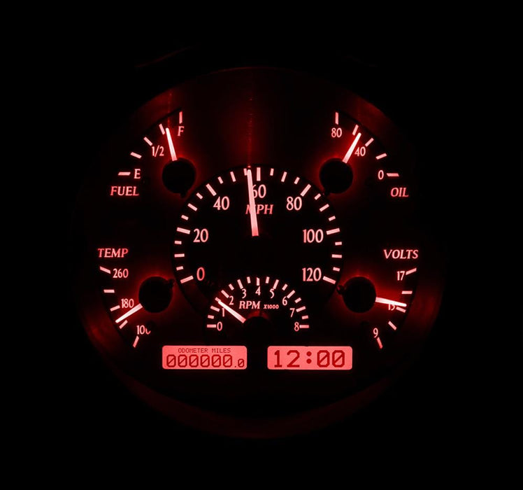 Dakota Digital Dakota Digital VHX Series Direct-Fit Analog Gauge Systems VHX-61F-PU-S-R Autofit
