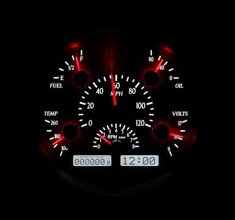 Dakota Digital Dakota Digital VHX Series Direct-Fit Analog Gauge Systems VHX-61F-PU-S-W Autofit