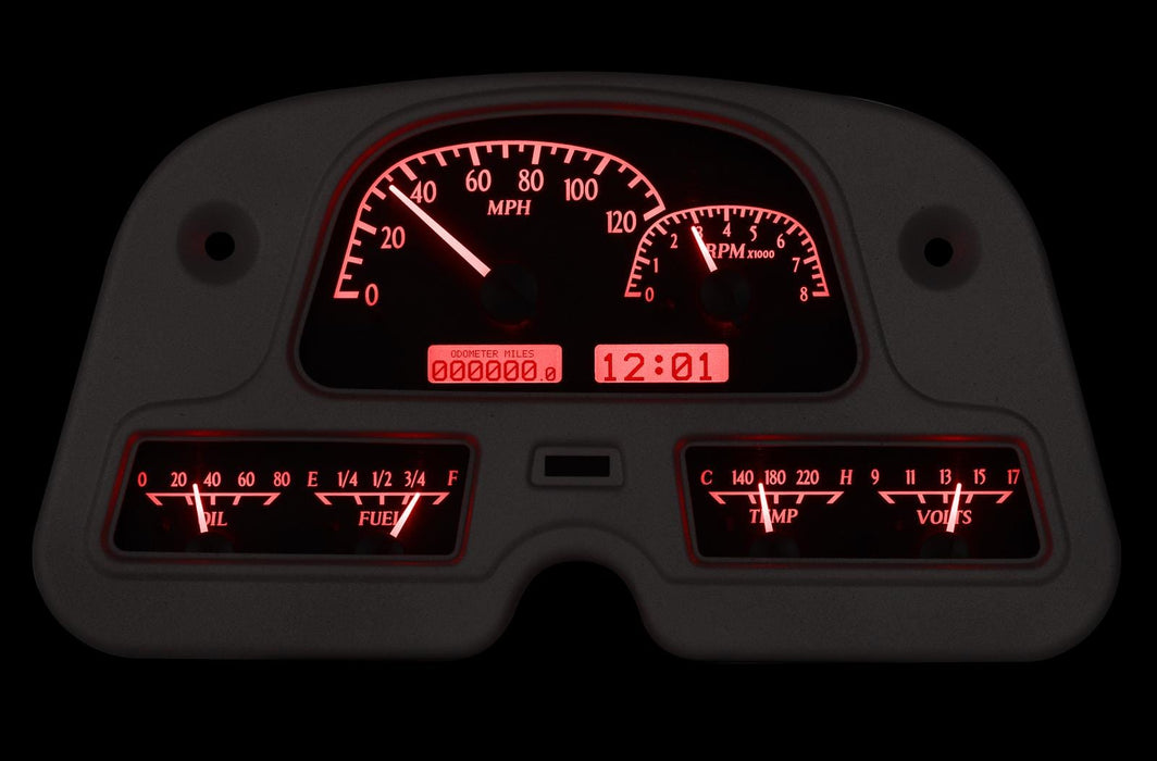 Dakota Digital Dakota Digital VHX Series Direct-Fit Analog Gauge Systems VHX-62T-FJ-K-R Autofit