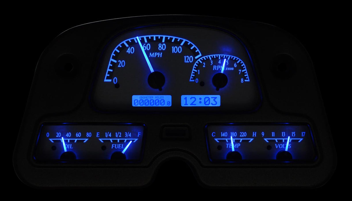 Dakota Digital Dakota Digital VHX Series Direct-Fit Analog Gauge Systems VHX-62T-FJ-S-B Autofit