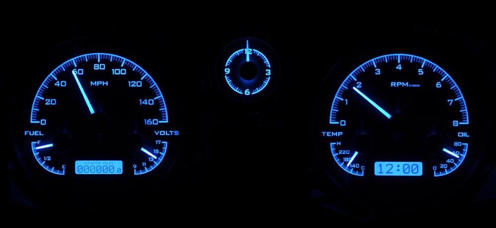 Dakota Digital Dakota Digital VHX Series Direct-Fit Analog Gauge Systems VHX-63B-RIV-K-B Autofit