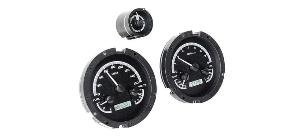 Dakota Digital Dakota Digital VHX Series Direct-Fit Analog Gauge Systems VHX-63B-RIV-K-W Autofit