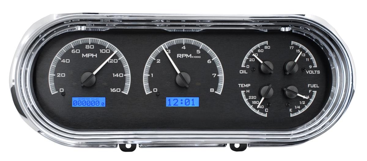 Dakota Digital Dakota Digital VHX Series Direct-Fit Analog Gauge Systems VHX-63C-NOV-K-B Autofit