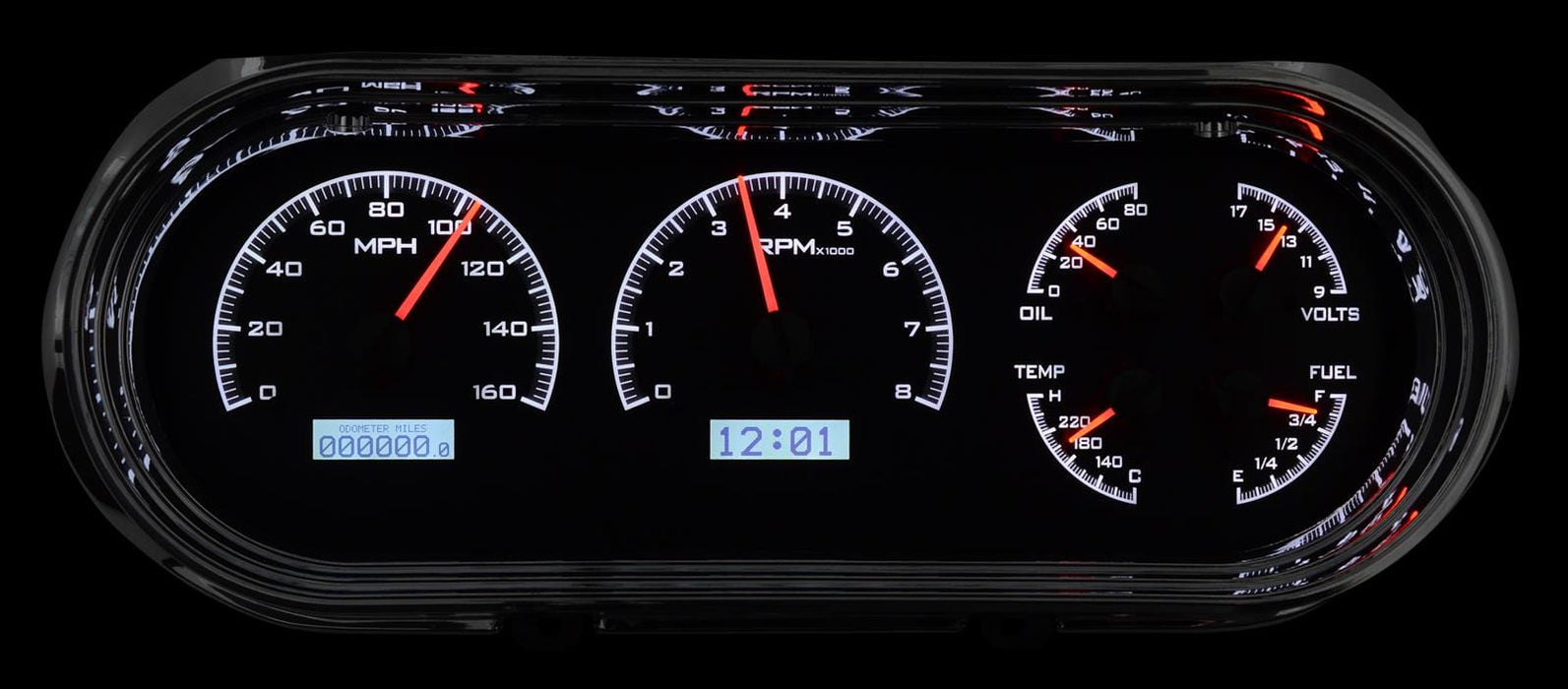 Dakota Digital Dakota Digital VHX Series Direct-Fit Analog Gauge Systems VHX-63C-NOV-K-W Autofit